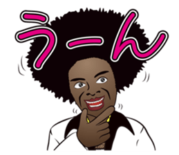 Big Afro Guy sticker #2698593