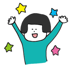 bobbed hair Chi-chan sticker #2698729
