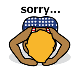 Kneeling down on the ground sticker #2699481