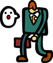 salaryman stamp sticker #2702639