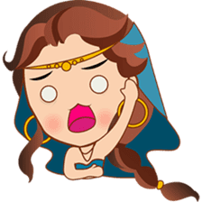 Cute arabian princess sticker pack sticker #2702860