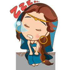 Cute arabian princess sticker pack sticker #2702876