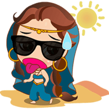 Cute arabian princess sticker pack sticker #2702884