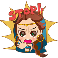 Cute arabian princess sticker pack sticker #2702887