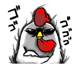 Chicken parent and child sticker #2703029