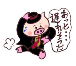 Hard-boiled pig 3 sticker #2703300