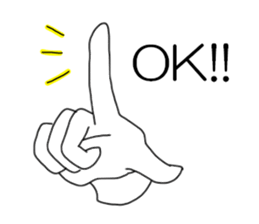 The Hands in white gloves sticker #2703368