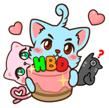 Catlikelove & The Monster sticker #2703633