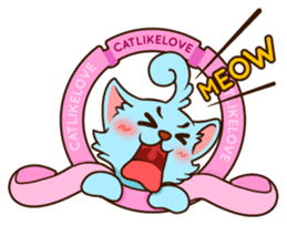 Catlikelove & The Monster sticker #2703655
