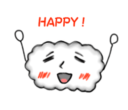 Pop of clouds sticker #2703754