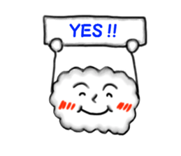 Pop of clouds sticker #2703777