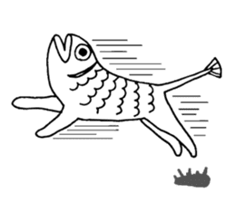 Uoneko - Fish Cat - sticker #2703781
