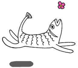 Uoneko - Fish Cat - sticker #2703793