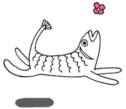 Uoneko - Fish Cat - sticker #2703793