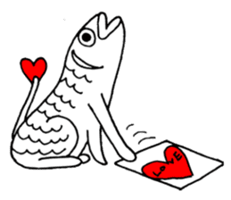 Uoneko - Fish Cat - sticker #2703799