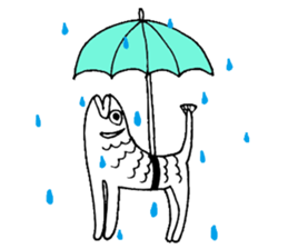 Uoneko - Fish Cat - sticker #2703802