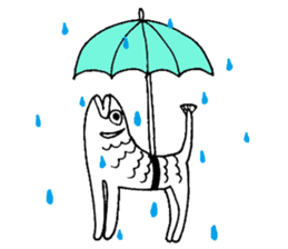 Uoneko - Fish Cat - sticker #2703802