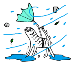 Uoneko - Fish Cat - sticker #2703803