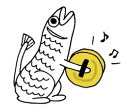 Uoneko - Fish Cat - sticker #2703808