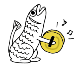 Uoneko - Fish Cat - sticker #2703808
