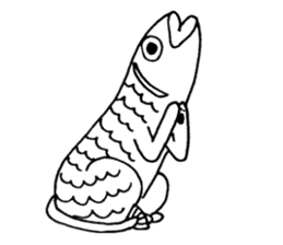 Uoneko - Fish Cat - sticker #2703814