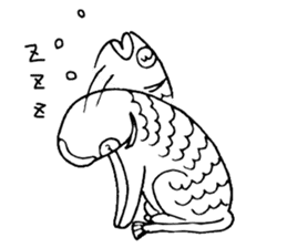 Uoneko - Fish Cat - sticker #2703815