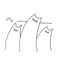 Growing cat(haeru neko) sticker #2704055