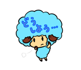 Afro-Sheep sticker #2704597