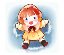 snowflake girl sticker #2705141