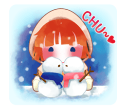 snowflake girl sticker #2705142