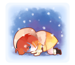 snowflake girl sticker #2705148