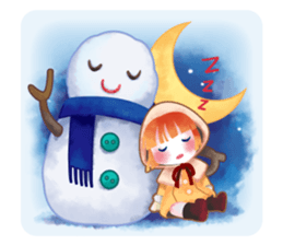snowflake girl sticker #2705152