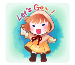 snowflake girl sticker #2705159