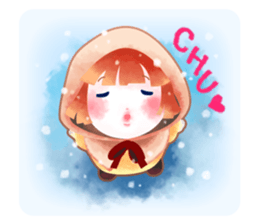 snowflake girl sticker #2705160