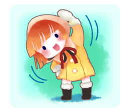 snowflake girl sticker #2705165