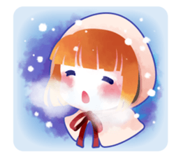 snowflake girl sticker #2705166