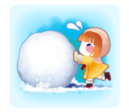 snowflake girl sticker #2705167