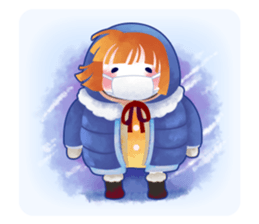 snowflake girl sticker #2705168