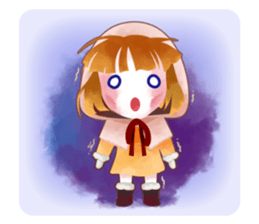 snowflake girl sticker #2705169