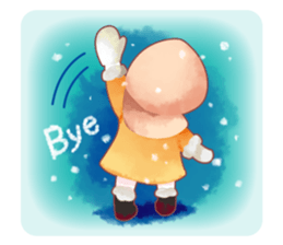 snowflake girl sticker #2705173