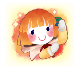 snowflake girl sticker #2705175