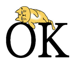The feeling of a cat. sticker #2705865