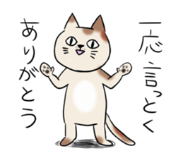 The feeling of a cat. sticker #2705867