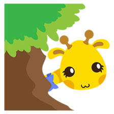 Gimboo, funny little giraffe sticker #2706464