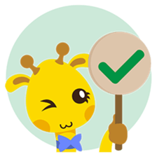 Gimboo, funny little giraffe sticker #2706475