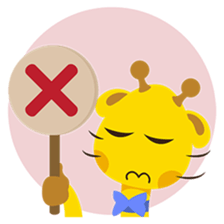 Gimboo, funny little giraffe sticker #2706476