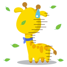 Gimboo, funny little giraffe sticker #2706477