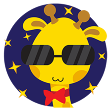 Gimboo, funny little giraffe sticker #2706479