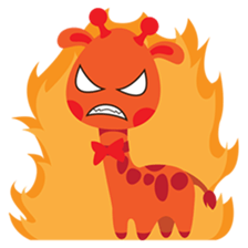 Gimboo, funny little giraffe sticker #2706482