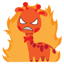 Gimboo, funny little giraffe sticker #2706482